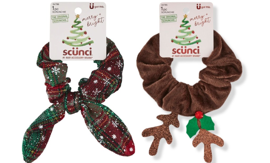 Scuncii Merry & Bright holiday scrunchies