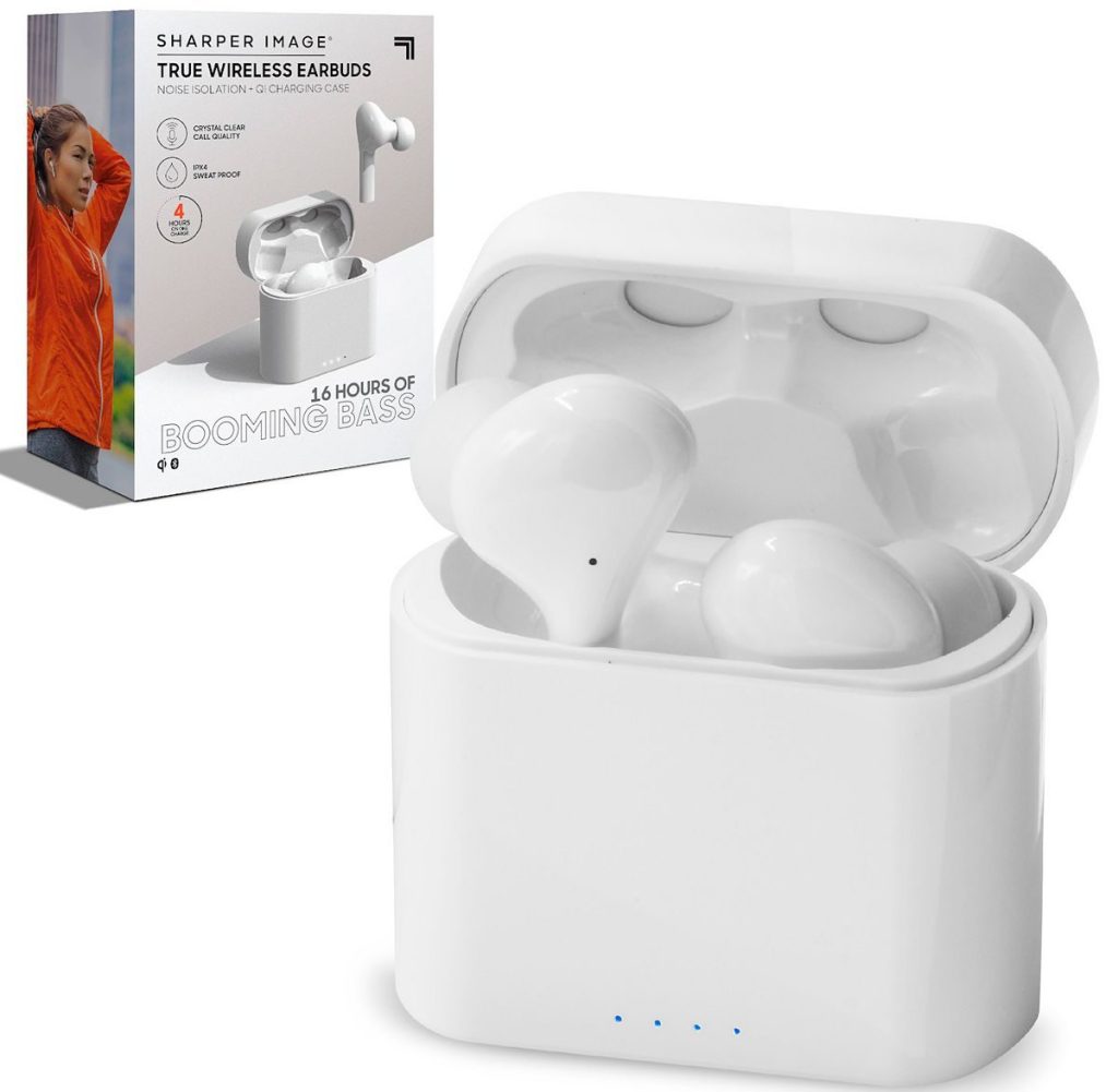 Sharper Image Soundhaven Wireless Earbuds