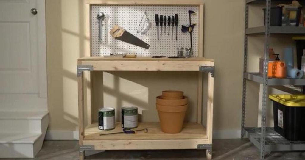 simpson strong-tie diy workbench and shelving unit kit