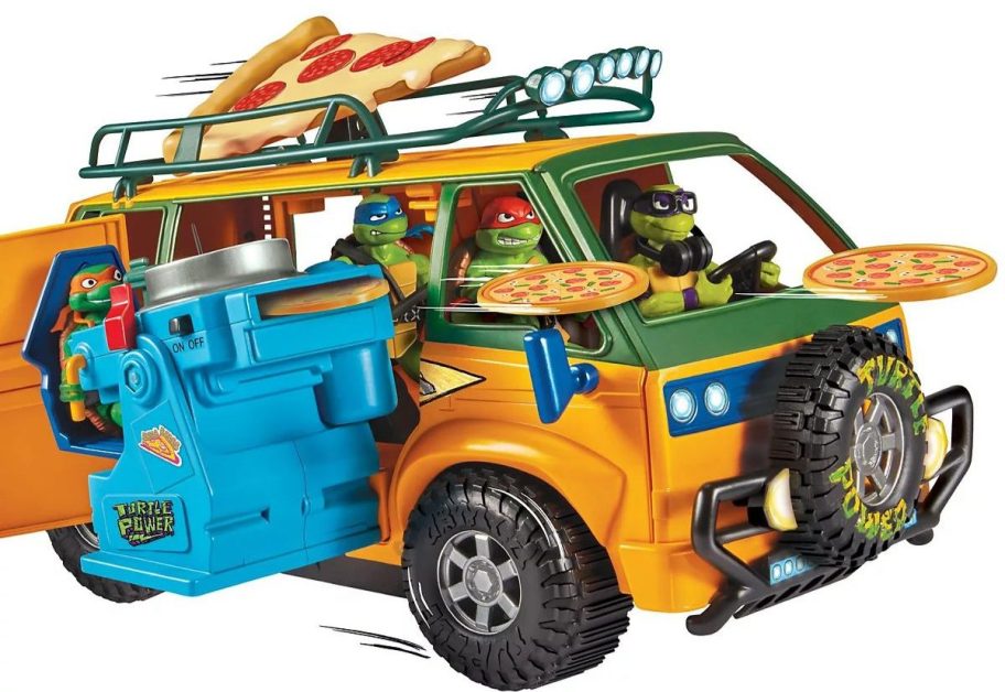 Teenage Mutant Ninja Turtles PizzaFire Van stock image