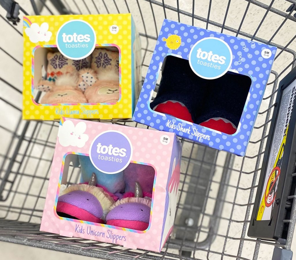 kids slipper booties in shopping cart