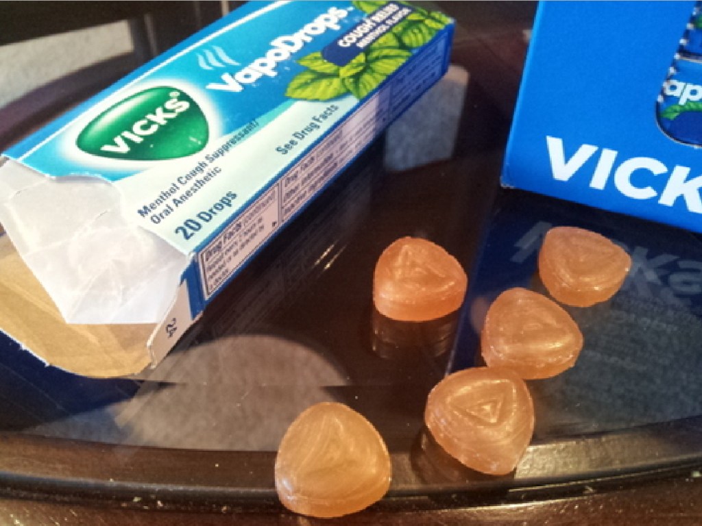 Vicks VapoDrops Cough Relief Menthol Flavor Menthol
