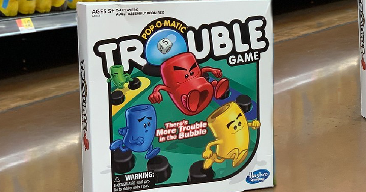 Trouble Board Game on Store Floor