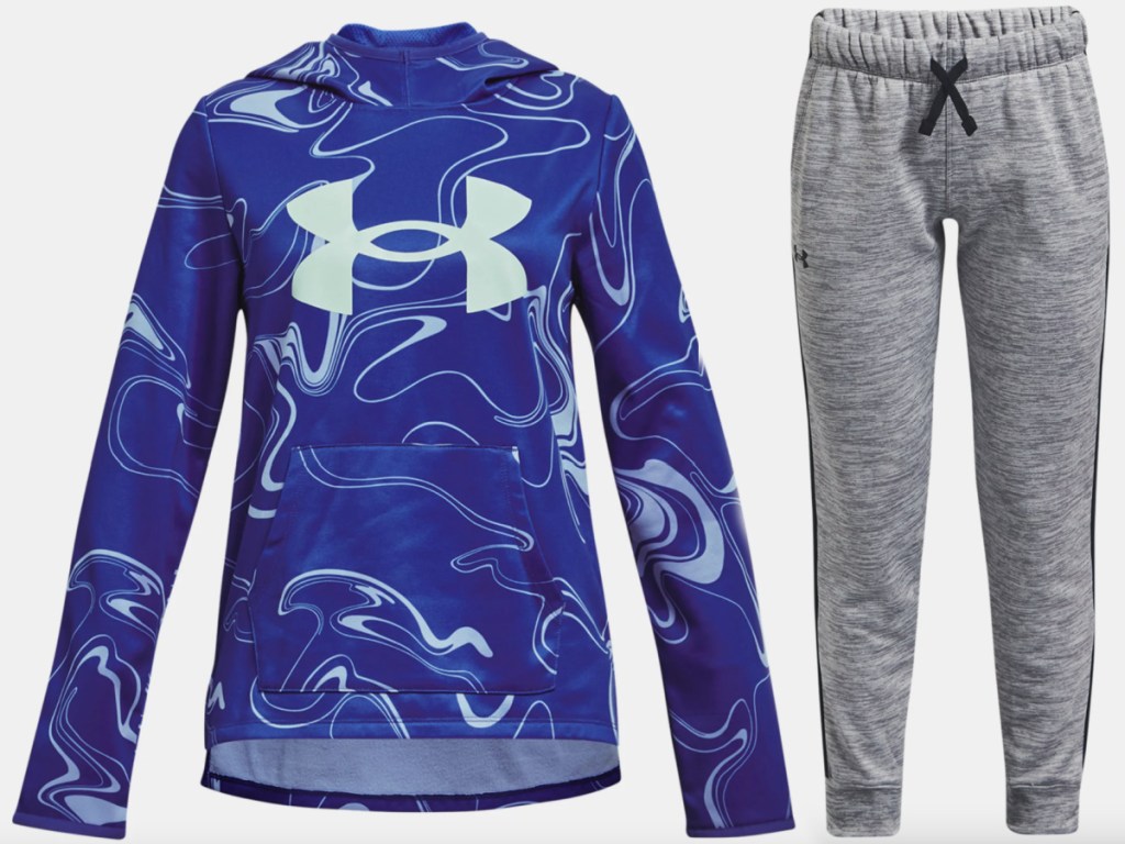 UA girls fleece hoodie and pants