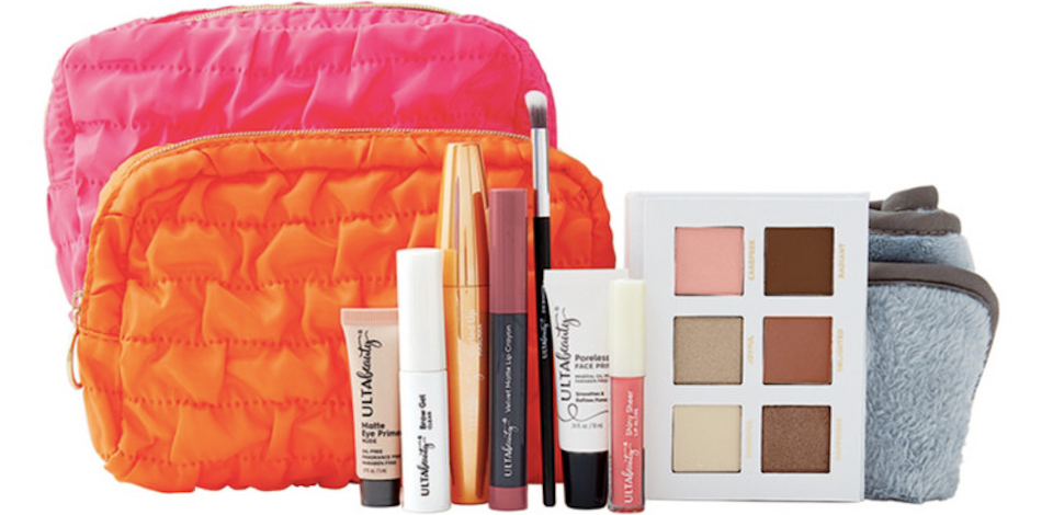 ULTA Beauty cosmetics and bag