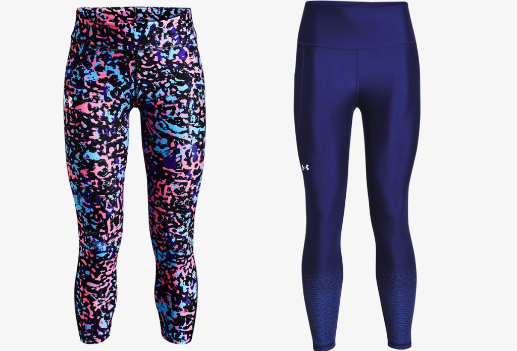 two pairs of under armour leggings