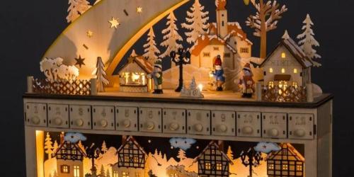 Wooden Shooting Star Advent Calendar w/ LED Lights Only $39.99 Shipped (Reg. $80) | Intricate Eye-Catching Design