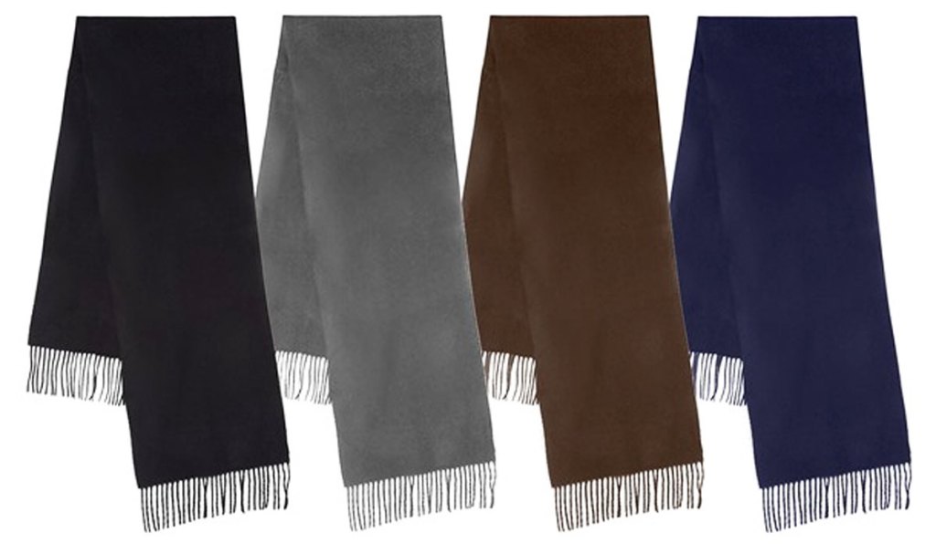 four winter scarves