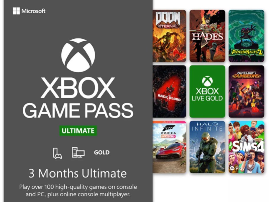 xobx game pass with images of video games