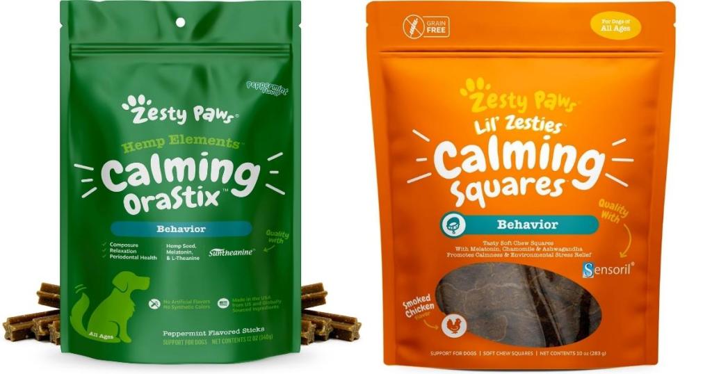 Zesty Paws Hemp Elements OraStix Calming Dog