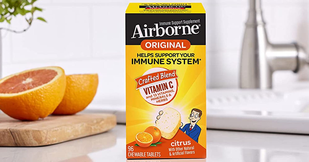Airborne Immune Support Supplements from $9.53 Each Shipped on Amazon | Vitamin C, Zinc, & More