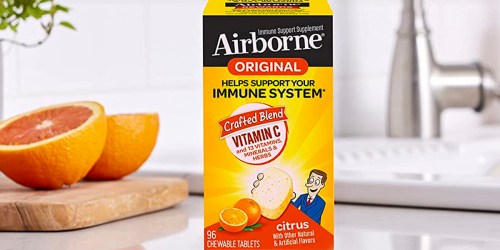 Airborne Immune Support Supplements from $9.53 Each Shipped on Amazon | Vitamin C, Zinc, & More