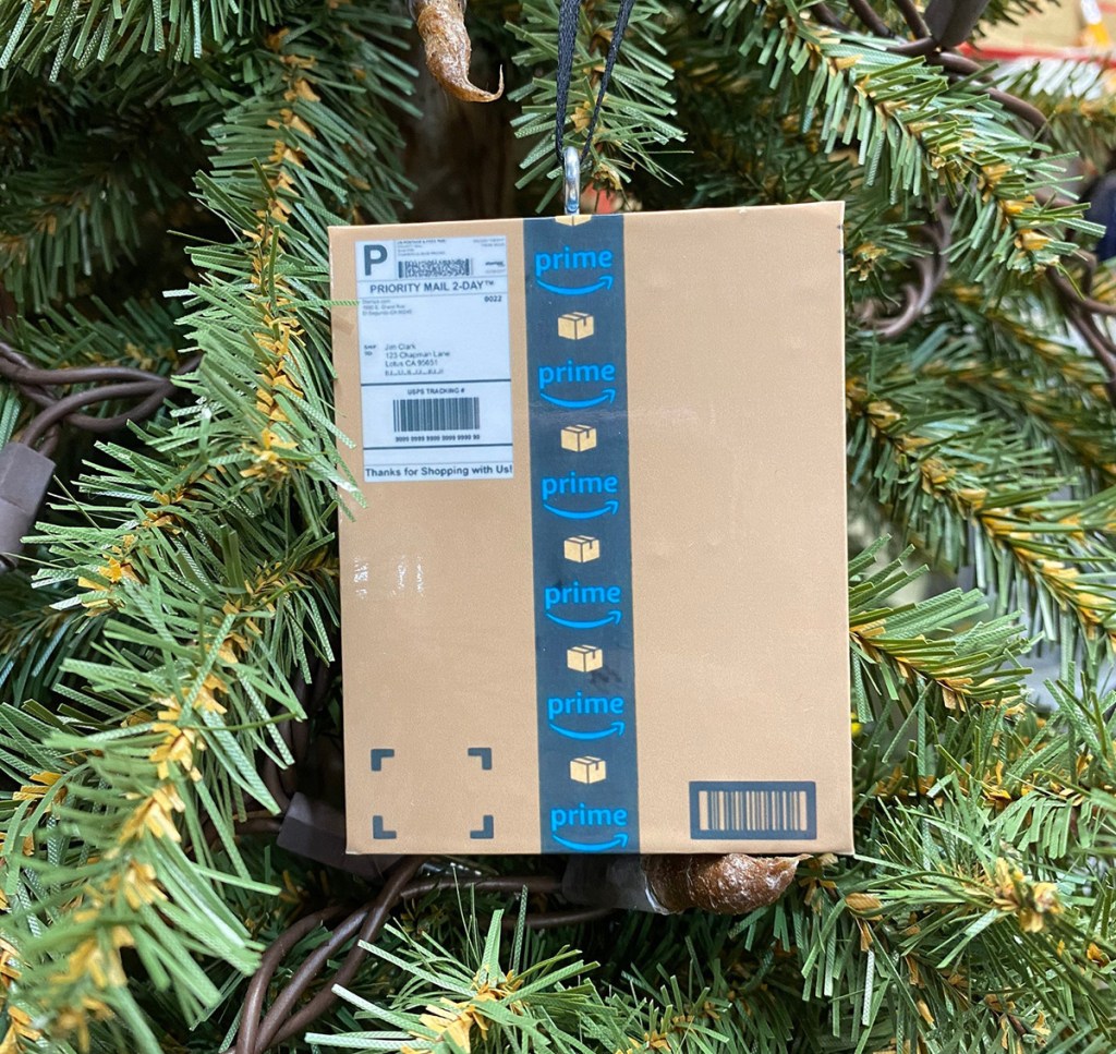amazon package christmas tree ornament