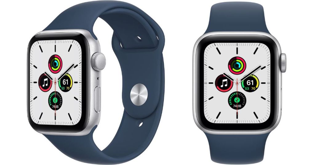 apple watch side and front view