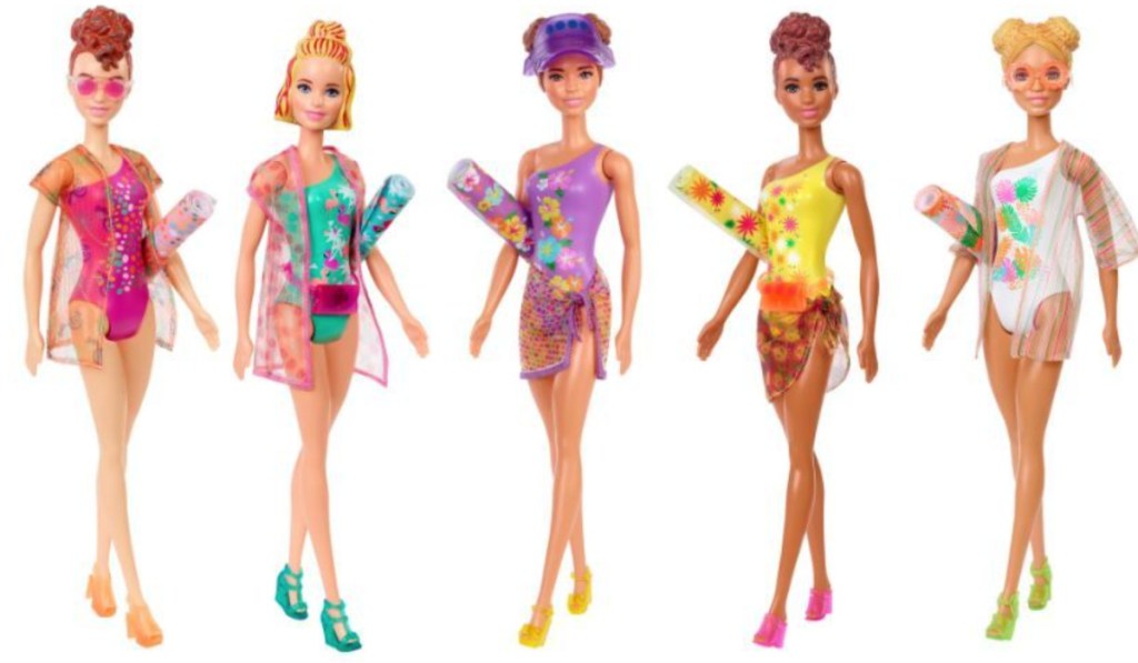 barbie color change sun and sand dolls