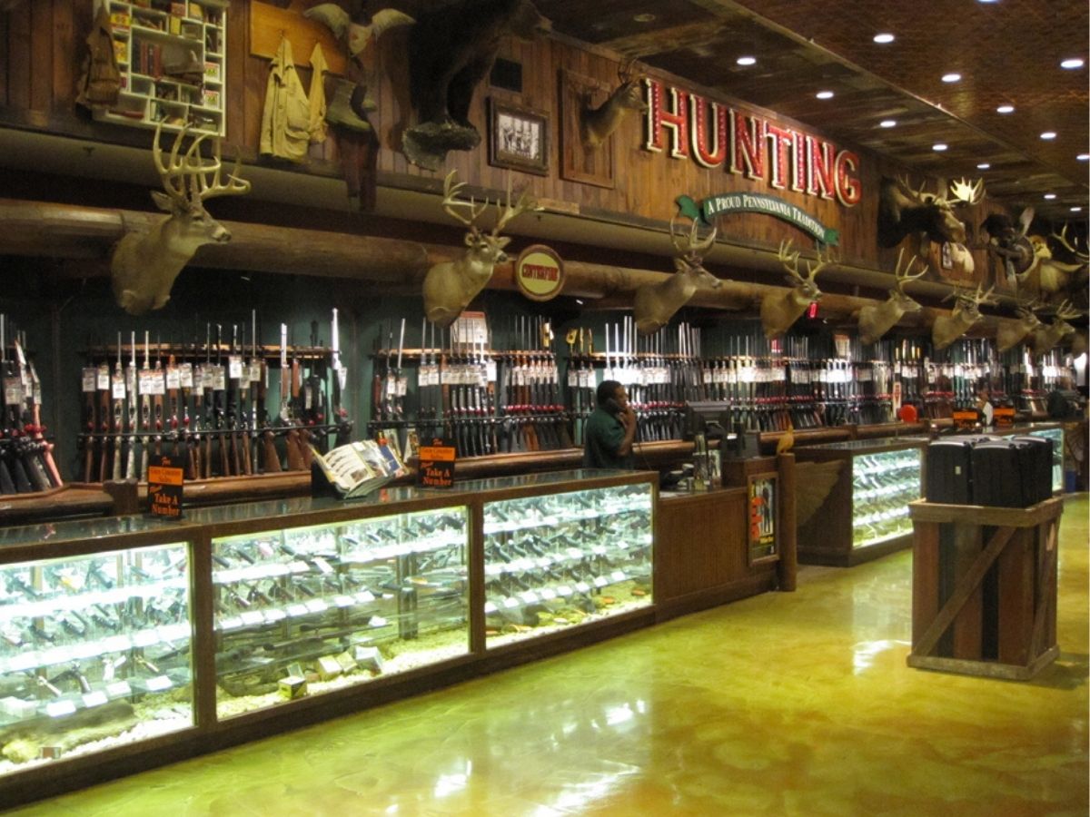 hunting section in Bass Pro Shop