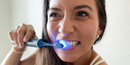 This Snow Teeth Whitening LED Toothbrush is a Game Changer (+ 10% Off!)