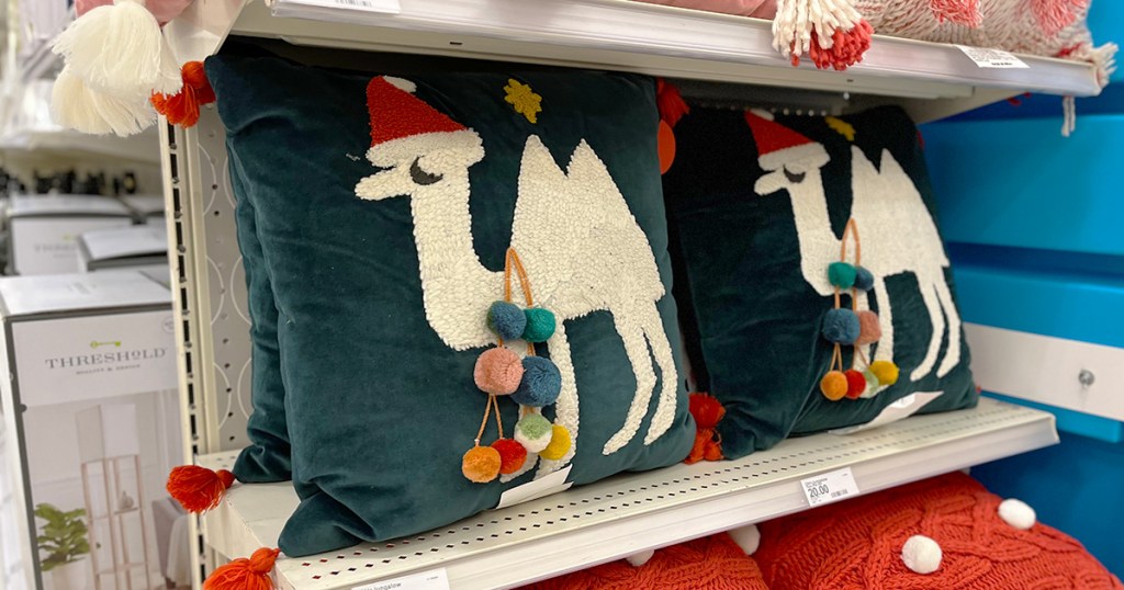 camel at christmas throw pillow at target