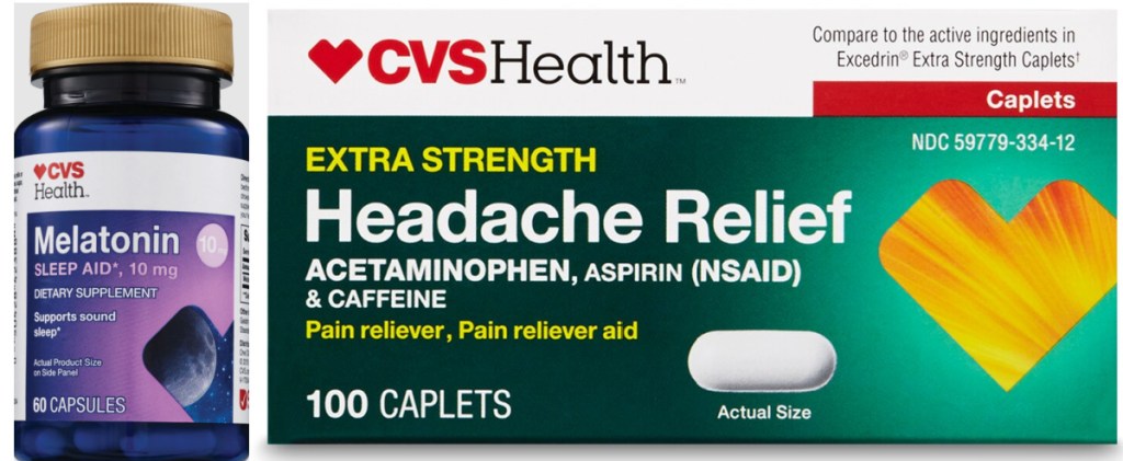 cvs health melatonin and headache relief