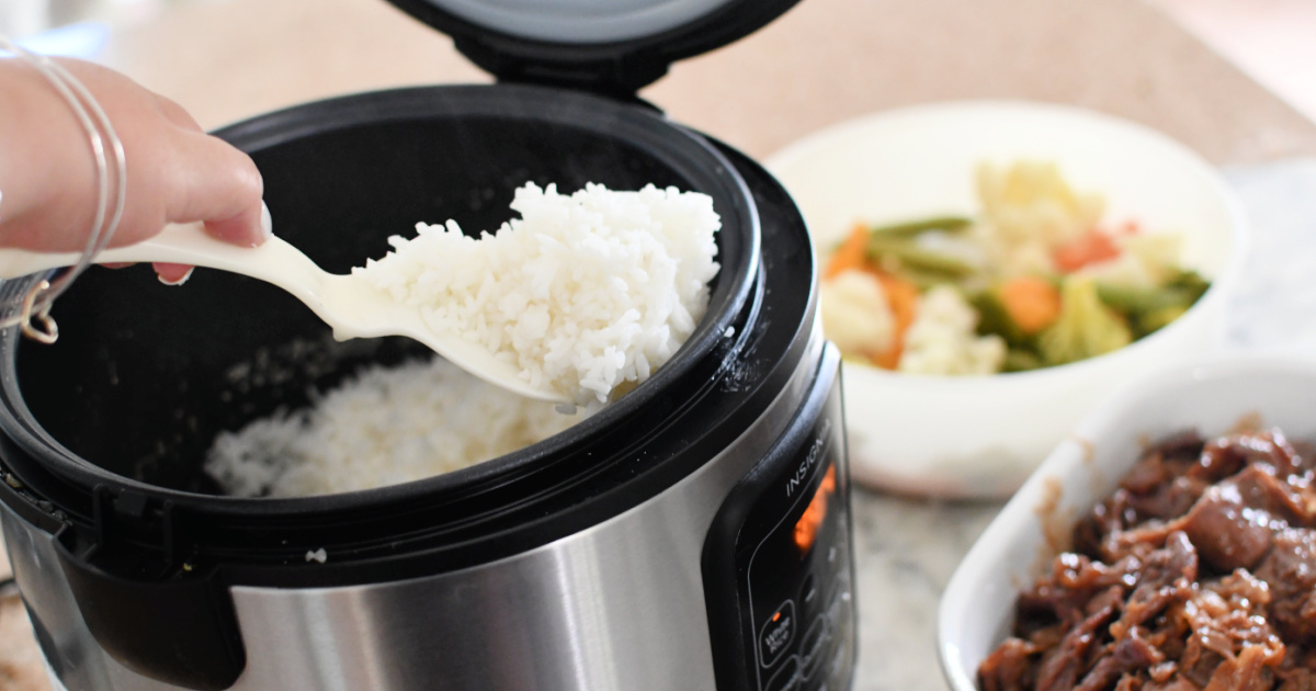 cook rice in insignia pressure cooker