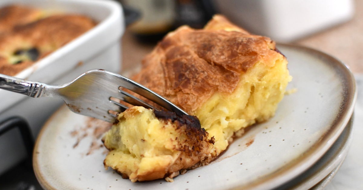 Use Leftover Croissants to Bake Epic Bread Pudding | Hip2Save Recipe