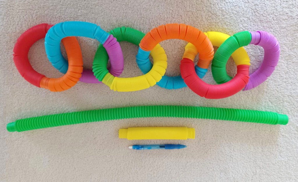 colorful tube toys in links 