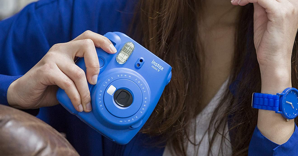 Fujifilm Instax Mini 9 Camera Bundle in Cobalt Blue