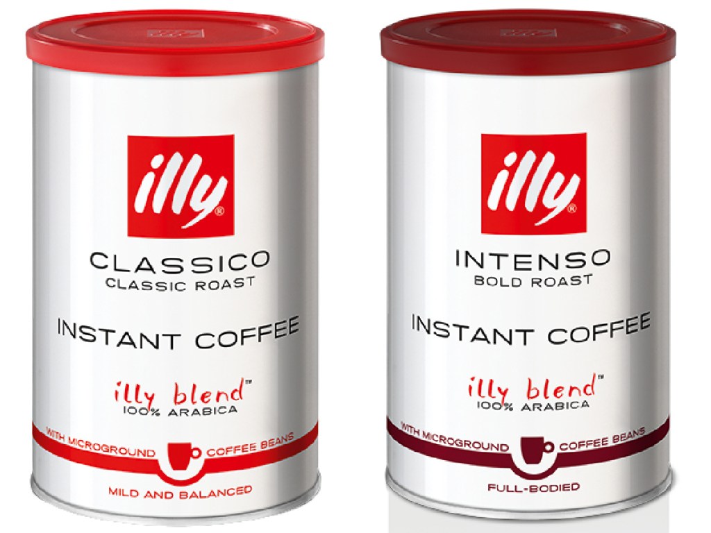 illy instant coffee containers
