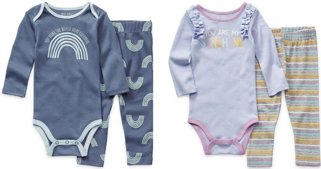 boys and girls baby onesies and pants