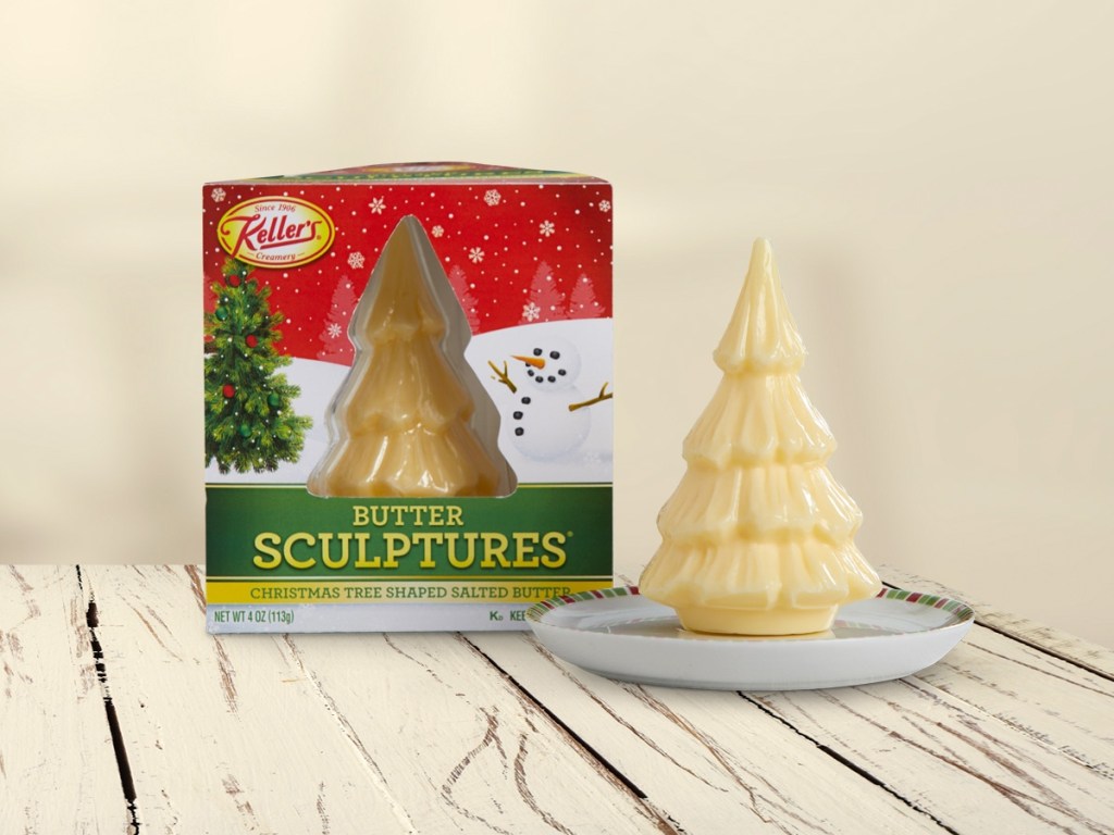 Christmas Tree Butter Sculpture