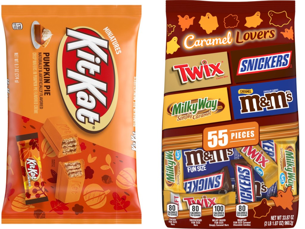 KitKat pumpkin pie candy and caramel lovers mars candy