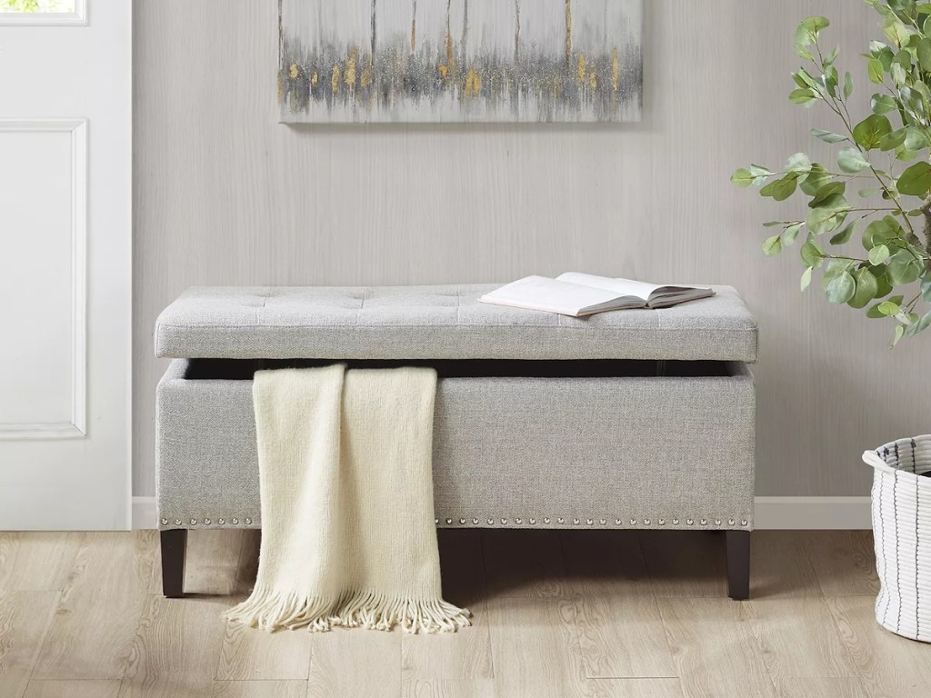 upholstered storage ottoman