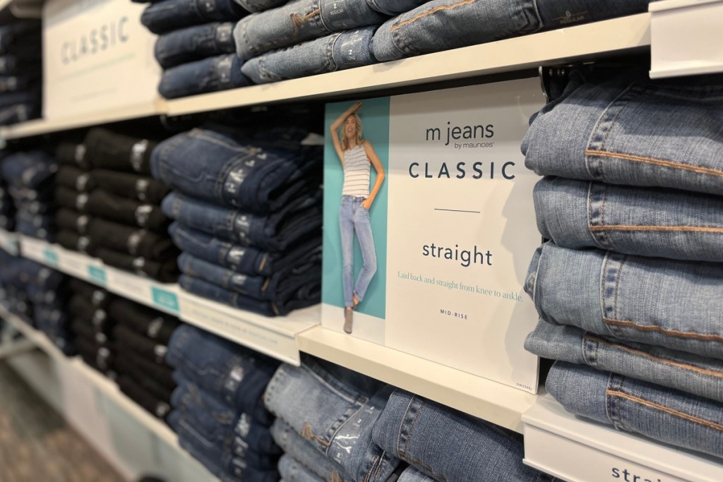 maurices jeans in store