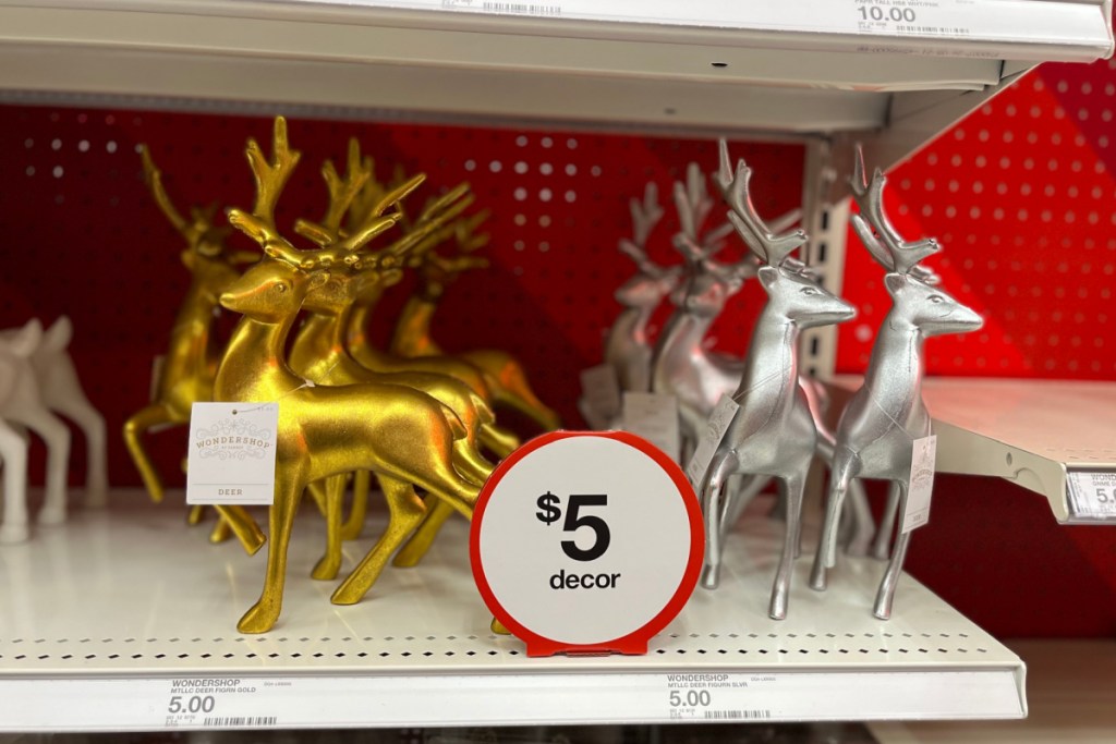 metallic reindeer target
