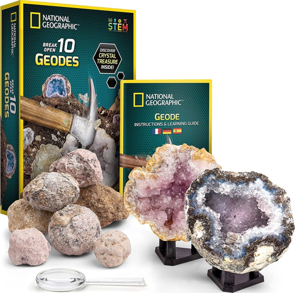 contents of National Geographic geode kit