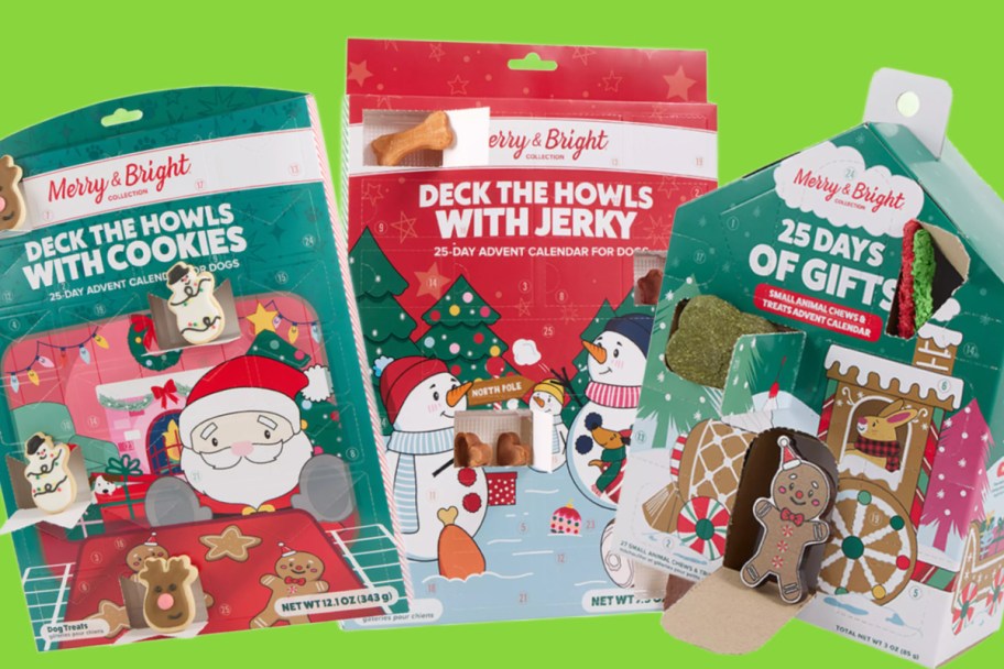 three dog advent calendars