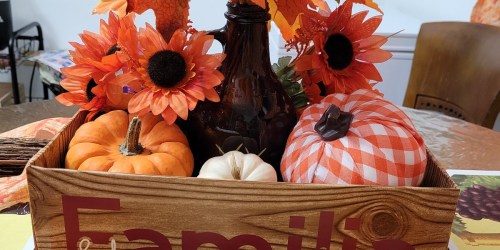 This Reader Created a Recycled Thanksgiving Centerpiece Out of an Amazon Box