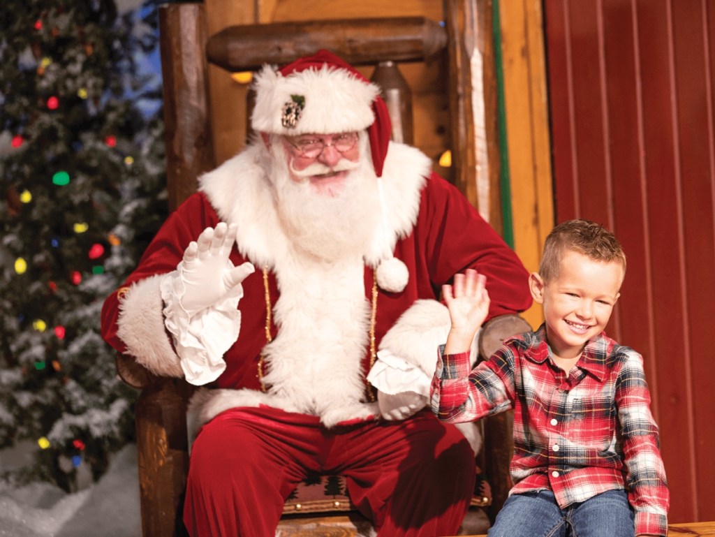 Santa with a little boy
