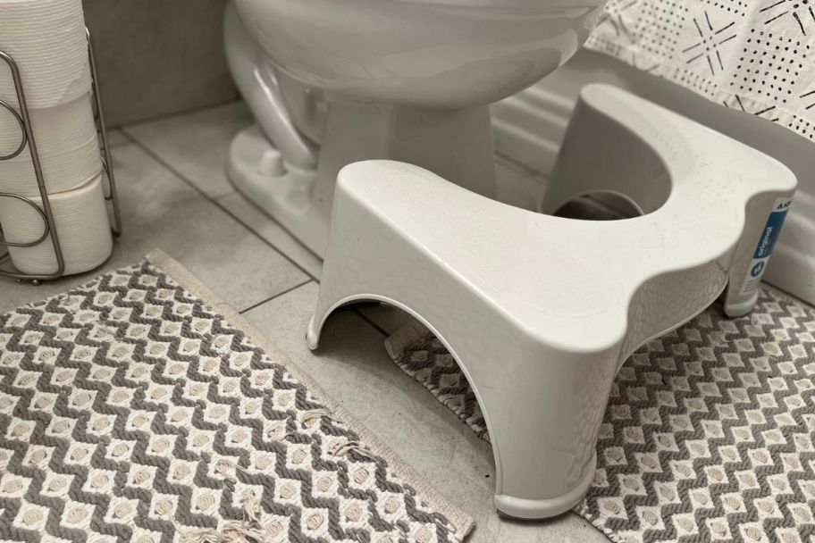 stool under toilet