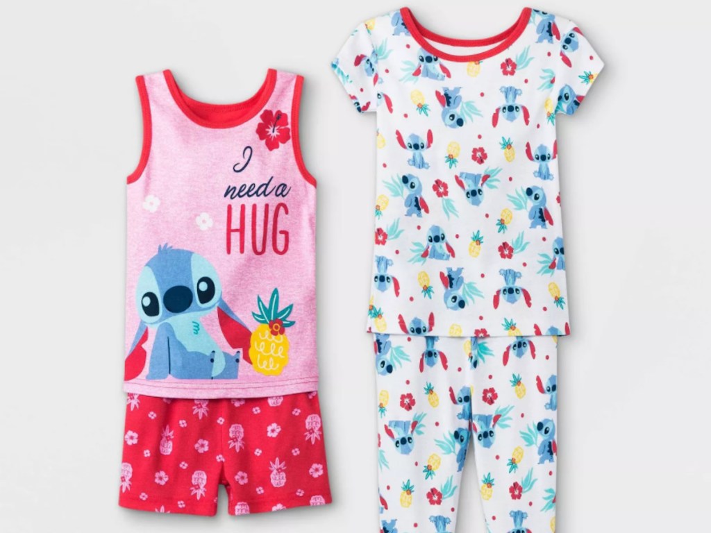 stitch toddler 4piece pajamas