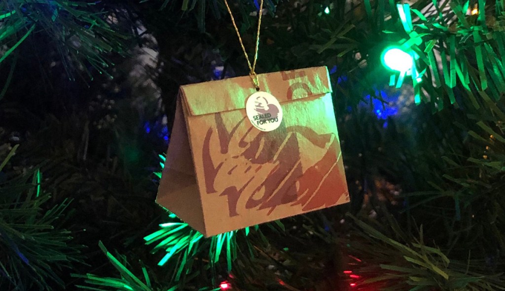 mini taco bell bag ornament