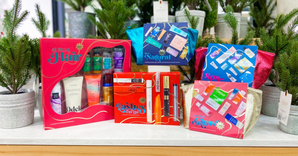 target beauty sets on display in store