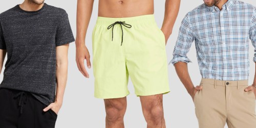 30% Off Target Men’s Clothes | Tops, Shorts, & Swim Trunks from $6.99