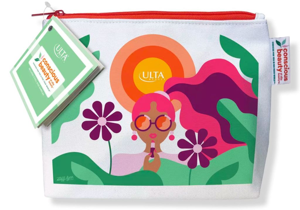 ulta discover conscious beauty kit reusable cosmetic bag