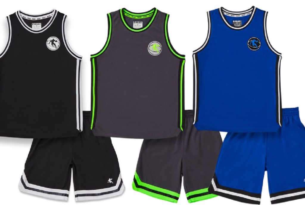AND1 Boys Jersey Tank & Basketball Shorts 2-Piece Outfit Se