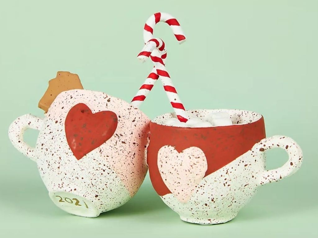 Anthropology Peppermint Latte Ornament