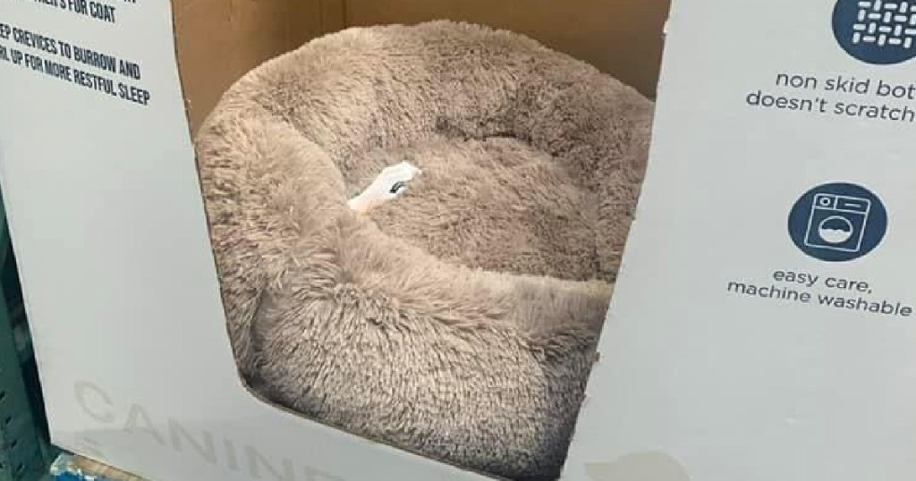 Arlee Calming Vegan Fur Memory Foam Pet Bed