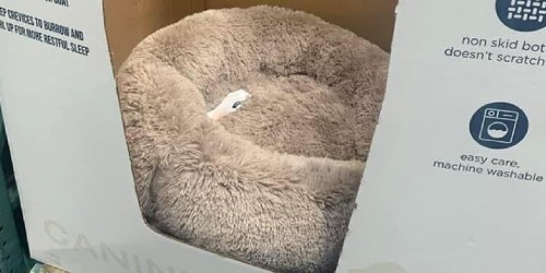 Calming Vegan Fur Memory Foam Pet Bed Only $38.99 at Costco