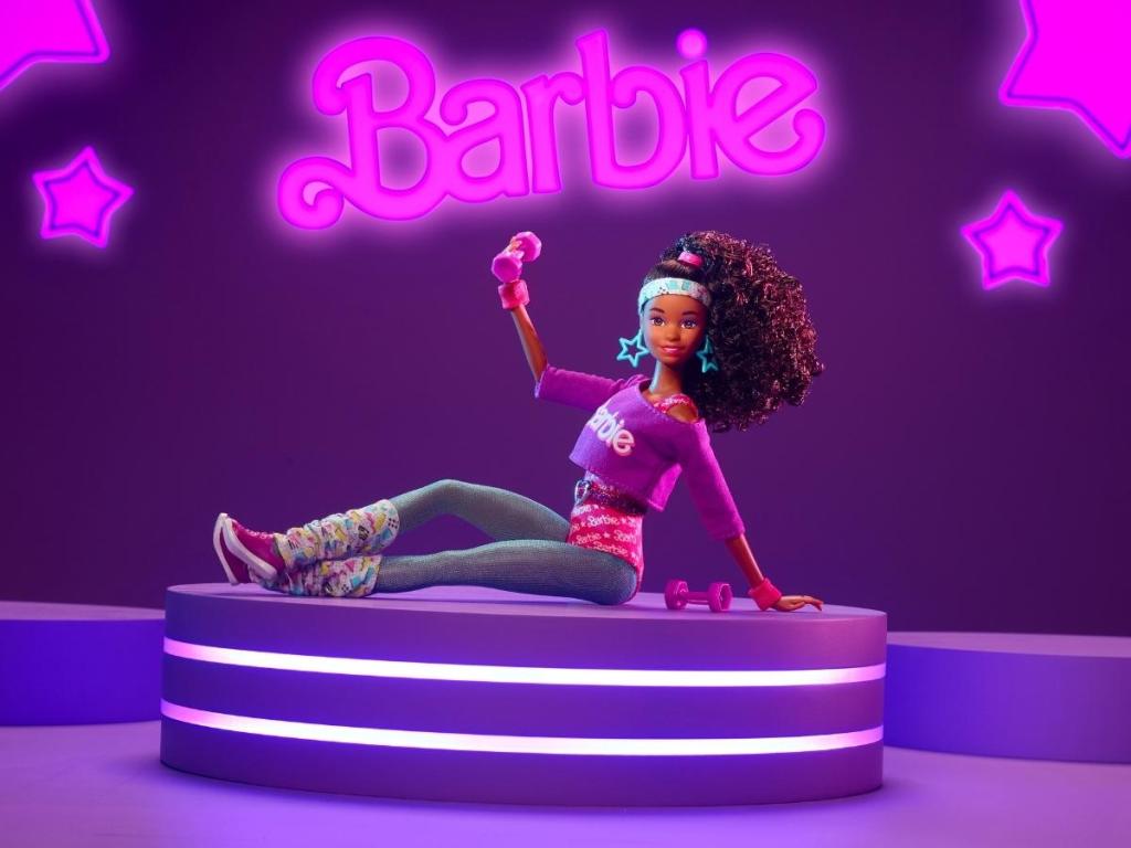 barbie 80s rewind edition work out doll