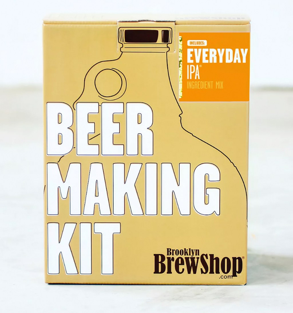brooklyn brewshop everyday ipa beer making kit box with white background 